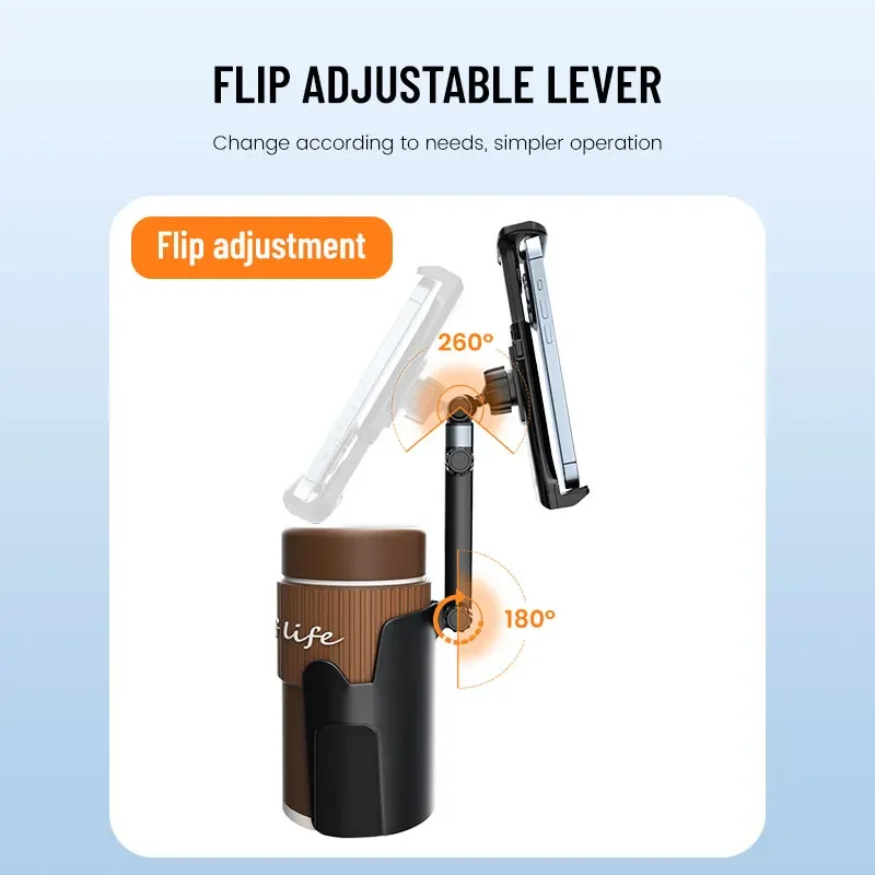 Car Cup Tablet Holder Expander Cell Phone Mount 360 Rotation Cup Holder Expander Smartphone Mount Auto Interior Accessories