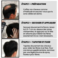 Adglamful 30g fibre de renforcement des cheveux-conception de tête de pulvérisation, couverture précise, épaississement rapide en 5 secondes pour les zones sparsees et le coiffage 6