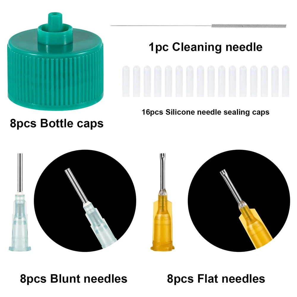 Precision Applicator Caps Set 41pcs for 2oz Acrylic Paint Bottles