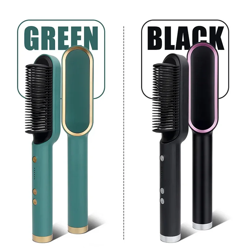 Electric Hot Comb Multifunctional Straight Hair Straightener Comb Negative Ion Anti-Scalding Styling Tool Straightening Brush 6