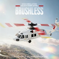 WLToys UH-60L Black Hawk 4CH RC Helicopter W/ Optical Flow & Brushless Motor - 6-Axis Gyro Self-Stabilizing Drone, One-Key Takeo