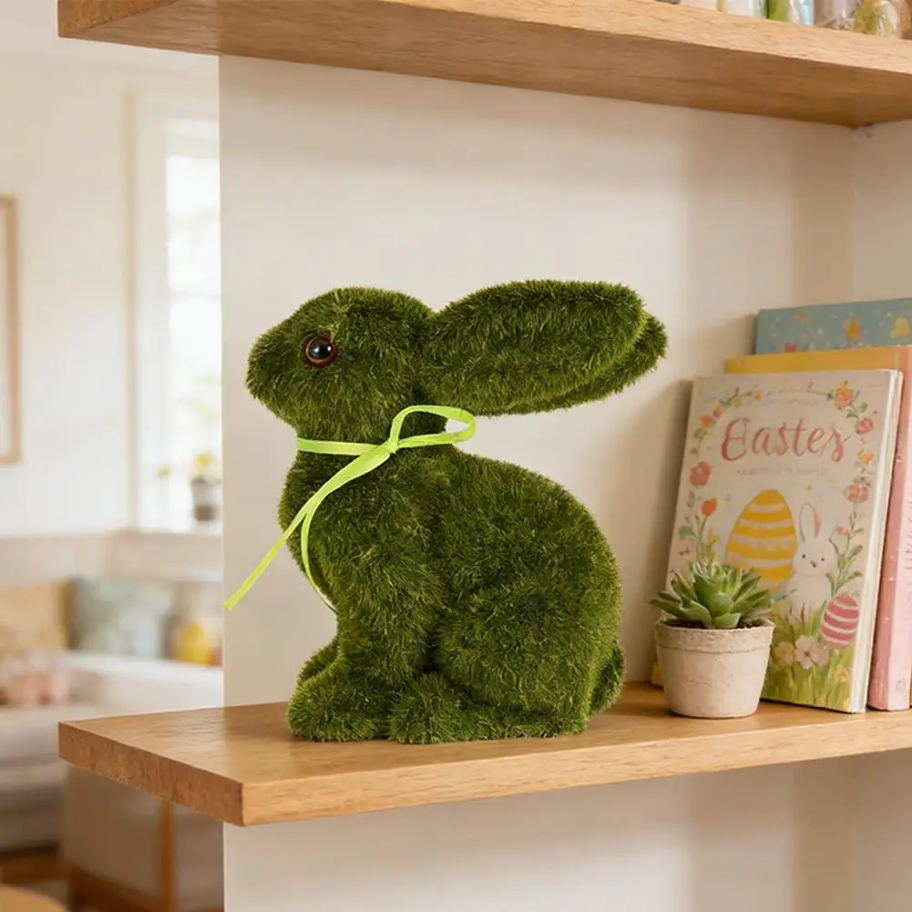 Moss Rabbit Easter Ornament 4