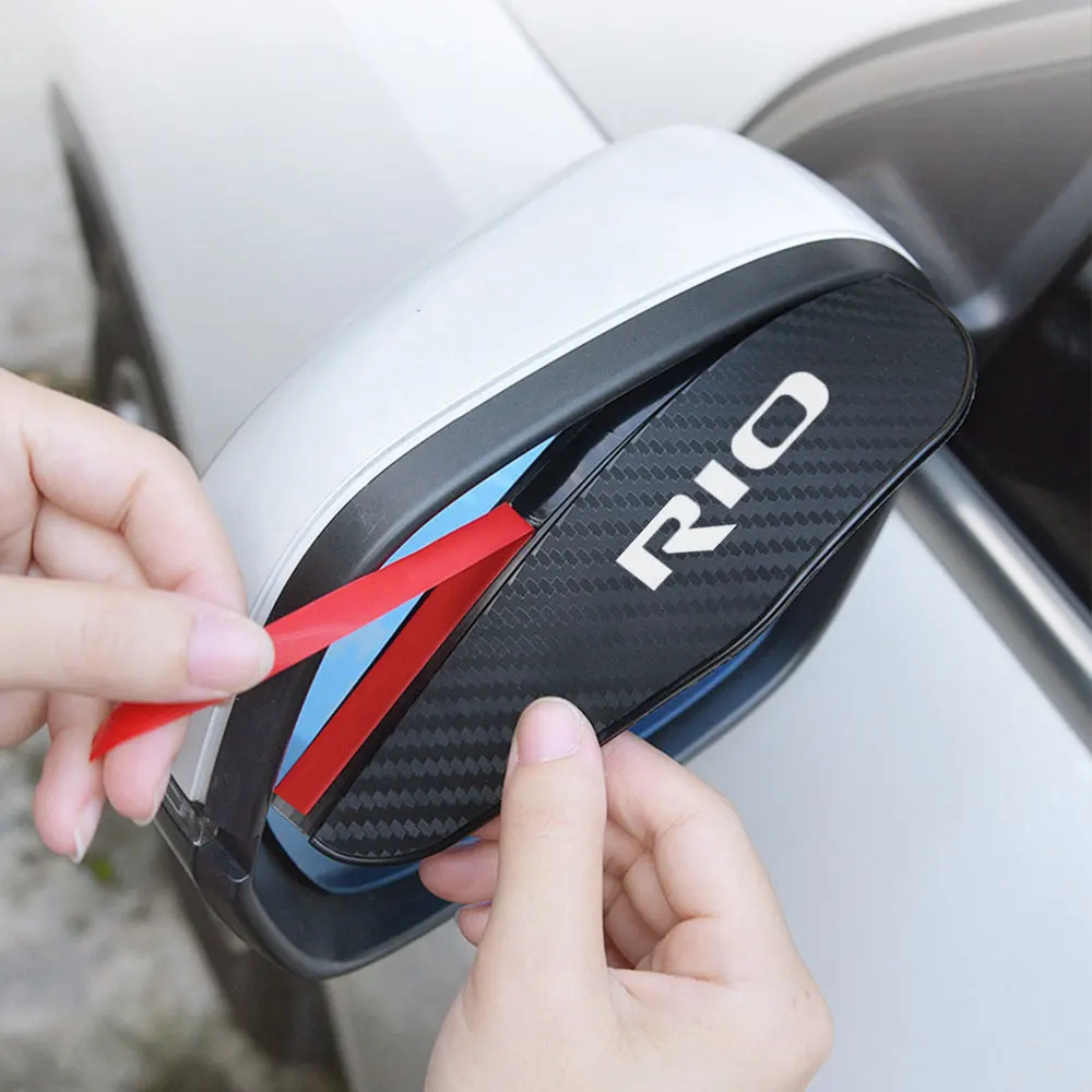 Rearview Mirror Rain Eyebrow Car Rearview Mirror Rain Eyebrow Visor Sticker Accessories For Kia Rio Picanto Ceed Forte Optima Sedona Cadenza K9 Telluride rearview mirror rain shield rearview mirror rain eyebrow car rearview mirror visor rearview mirror rain guard rearview mirror visor