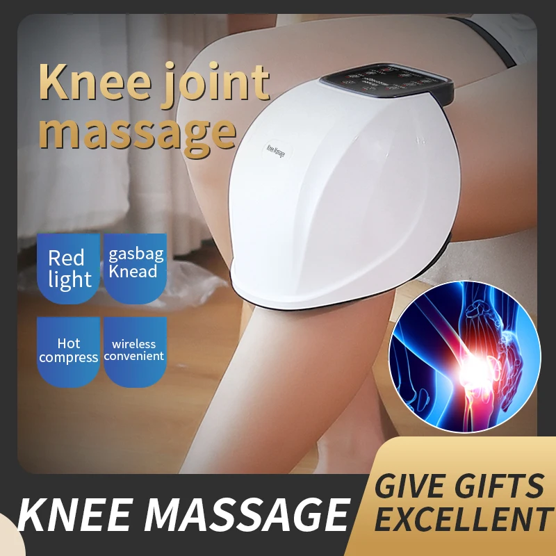 Wireless Knee Compress Massage Vibrating Heated Massager
