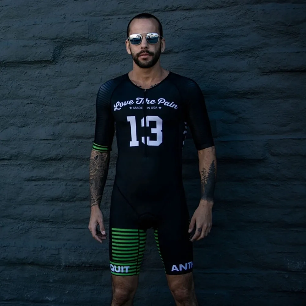 Love The Pain Man Cycling Skinsuit Triathlon Outfit Summer Bike Cycling Jersey Jumpsuit MTB Bicycle Clothing Ropa Ciclsimo 4