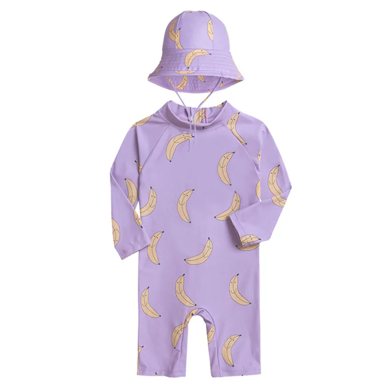 Children's one-piece swimsuit sun protection quick-drying baby underwater swimming suit boys and girls swimwear toddler swimsuit