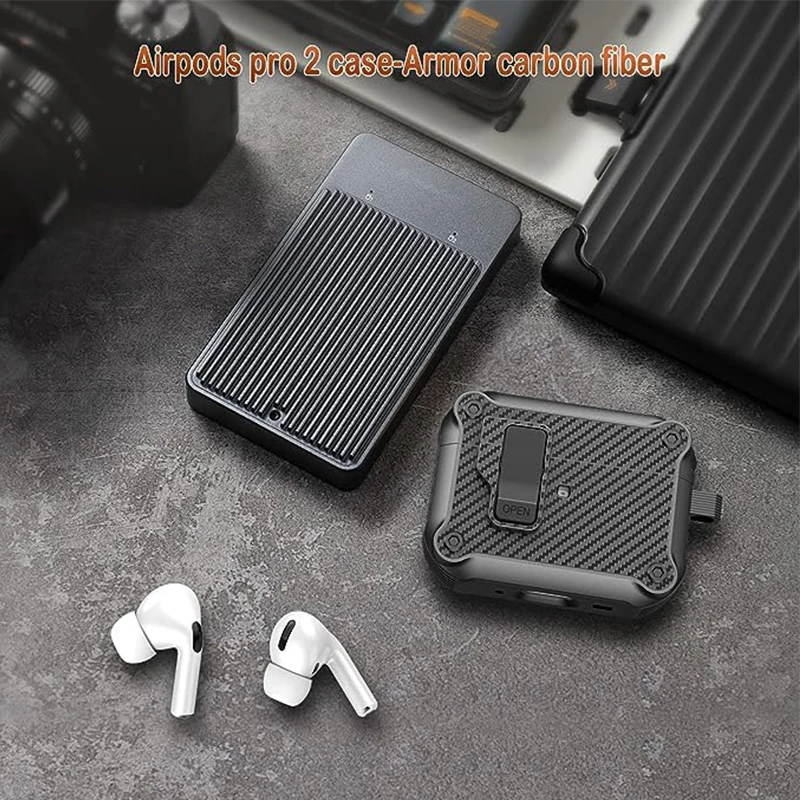 Premium AirPods Pro Case with Auto Secure Lock and Dual Charging Compatibility