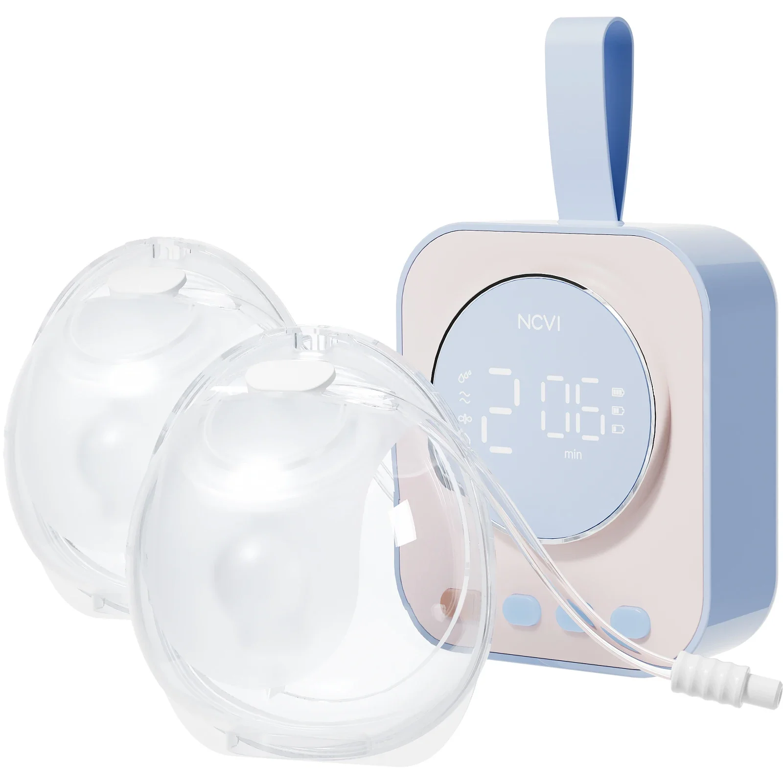 NCVI Hands Free Wearable Breast Pump Combined Strong Motor Wearable Cups 4 Modes 9 Levels 21/24/28mm Low Noise electric breast pump