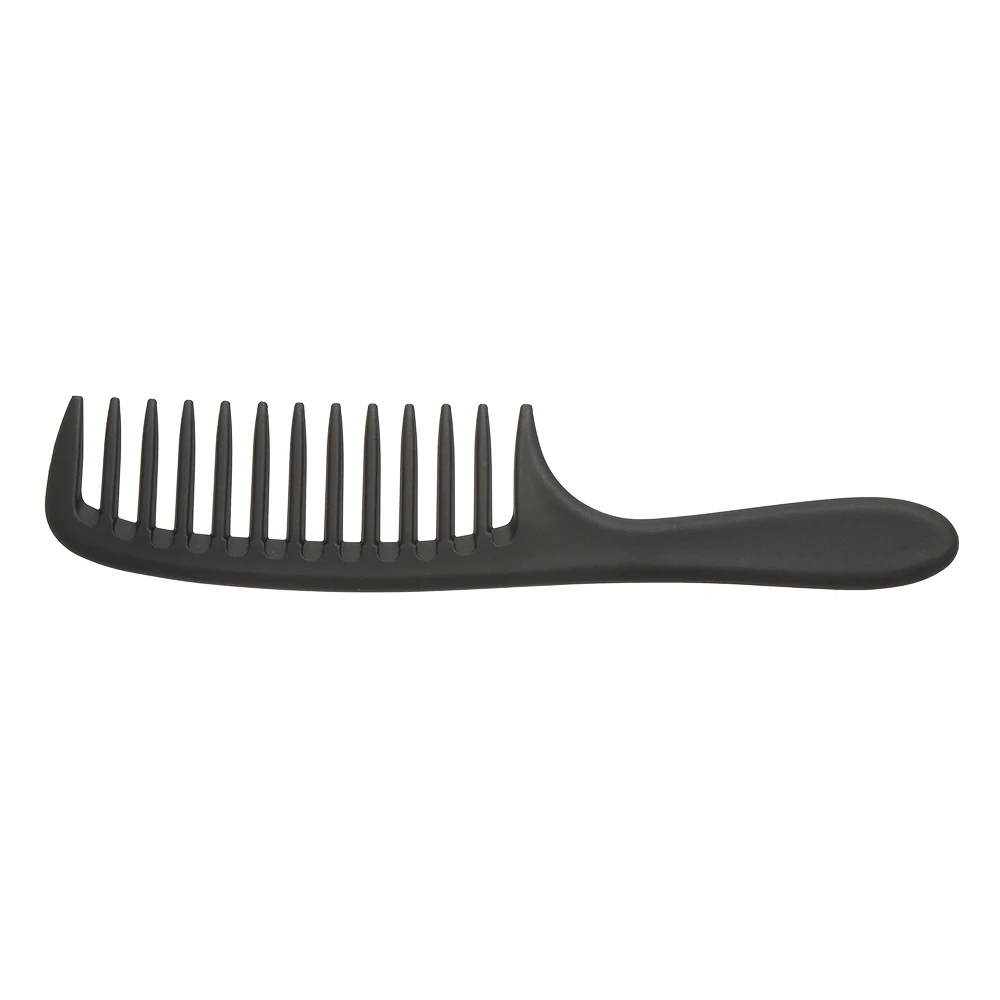 Wide Tooth Comb Detangling Hair Wide Comb Round Teeth Hairdress Comb Carbon Antistatic Comb Pro Salon Dyeing Styling Tools