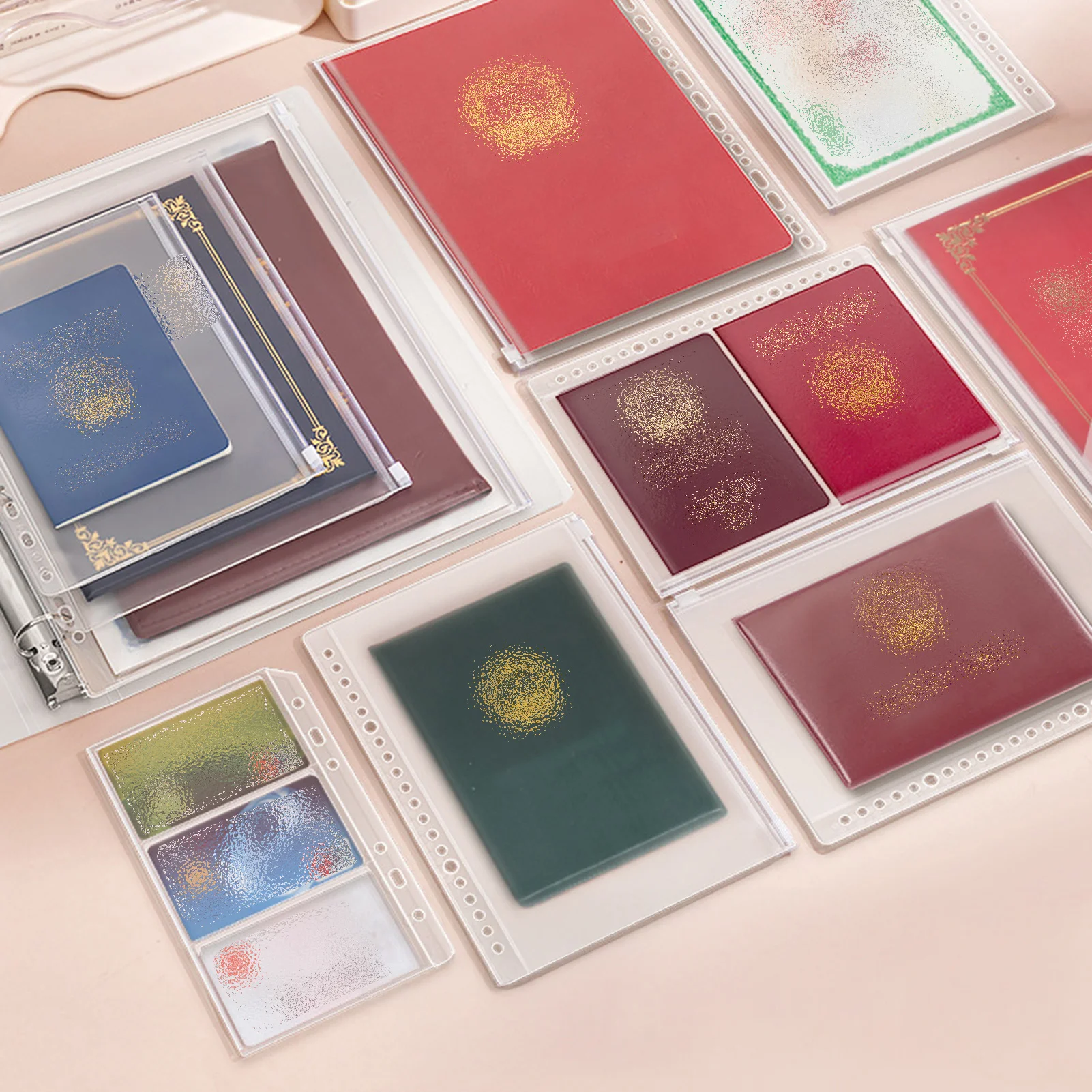 Family Document Organizer PP A4 B5 Sheet Protector File Folder with Clear Pocket for Certificates Contracts and House Deeds - 4