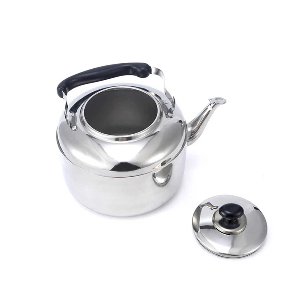 4L Whistling Tea Kettle Stainless Steel Coffee Juice Tea Teapot Cookware Camping Teapot Kitchen Supplies