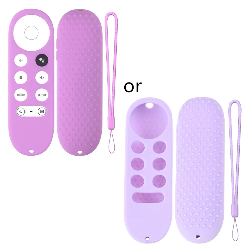 Silicone Remote Case Silicone Remote Sleeve Silicone Remote Cover Silicone Case Protector Remote Controller Cover Silicone Case for Chromecast for -Google TV Voice Remote Shockproof Protective Cover Chromecast Voice Remote