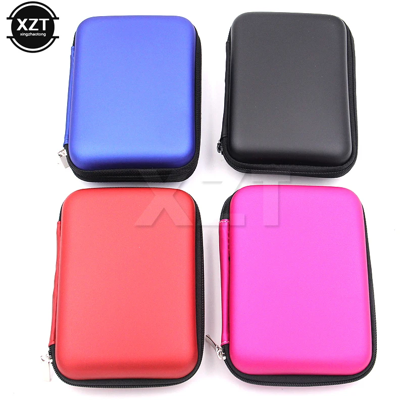 Hard Disk Case Portable Hard Drive Portable 2.5" HDD Bag External USB Hard Drive Disk Storage Bag Carry Mini Usb Cable Case Cover For PC Laptop Hard Disk Box