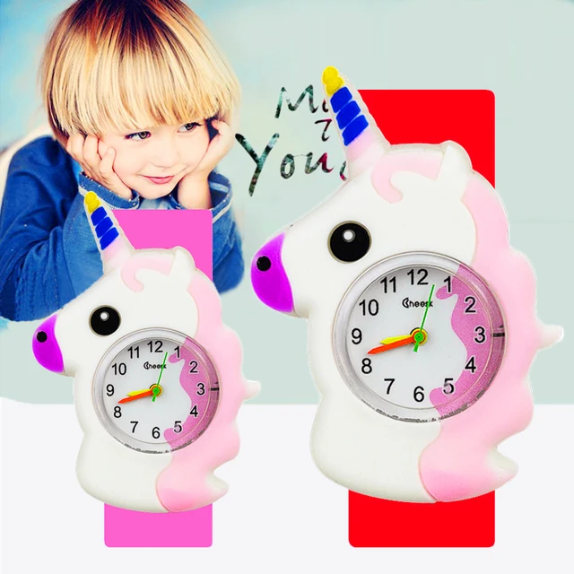 Reloj deportivo de cuarzo para niños, pulsera de unicornio, regalo de cumpleaños, 2021