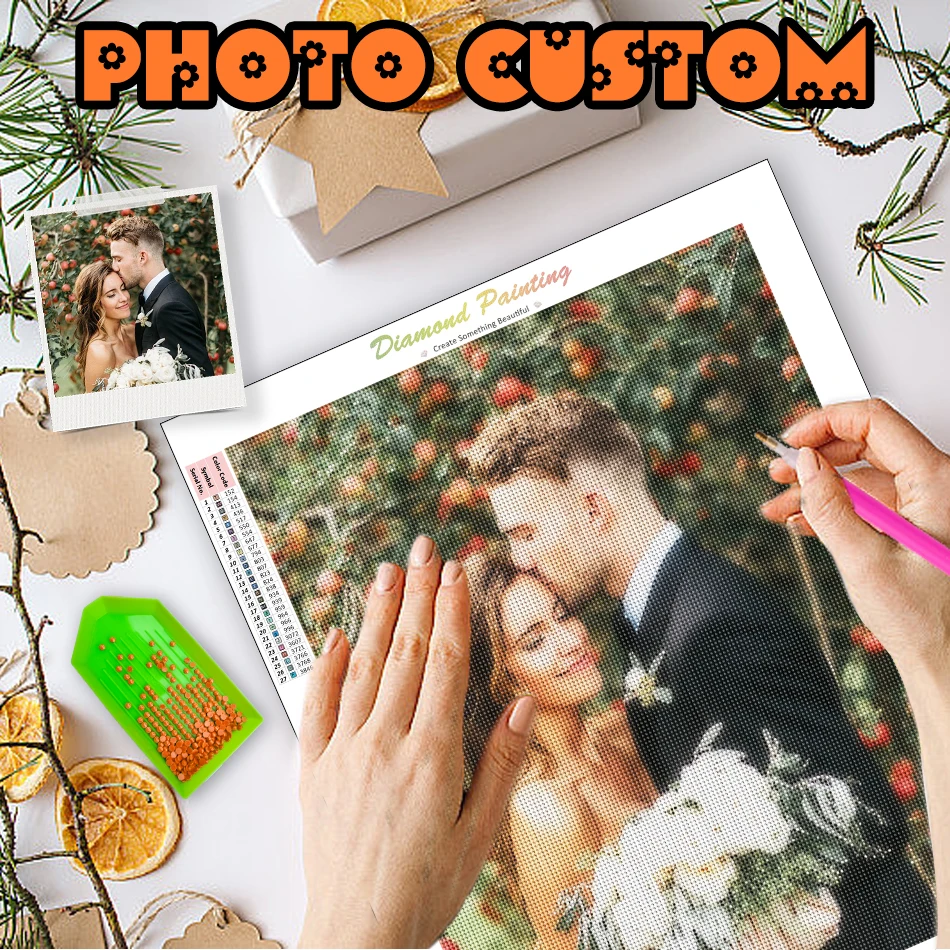 Photo Full Square/Round Diamond Painting 5d Diy Family Portrait And Person Photos Embroidery Art Cross Stitch Home Decor diamond painting