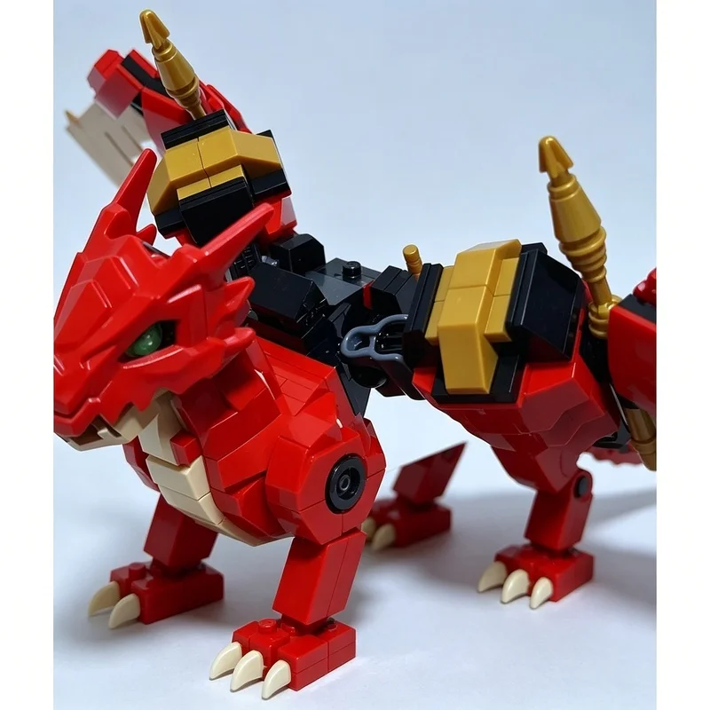 775PCS MOC 기계식 날개 달린 용 모델 테크니컬 빌딩 블록 DIY 조립 선물 취미 컬렉션 데스크탑 장식품
