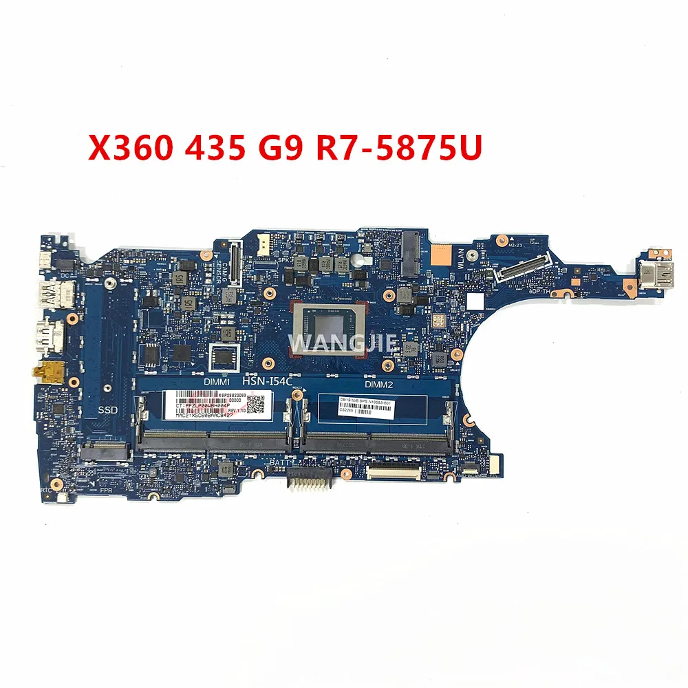 

For HP ProBook X360 435 G9 Laptop Motherboard SPS-MB UMA R7 PRO 5875U WIN 6050A3346301-MB-A01 N10083-601 N10083-001