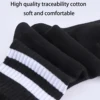 12 pairs of striped Preppy Crew children's socks - unisex fashionable solid color striped pattern round neck socks 4