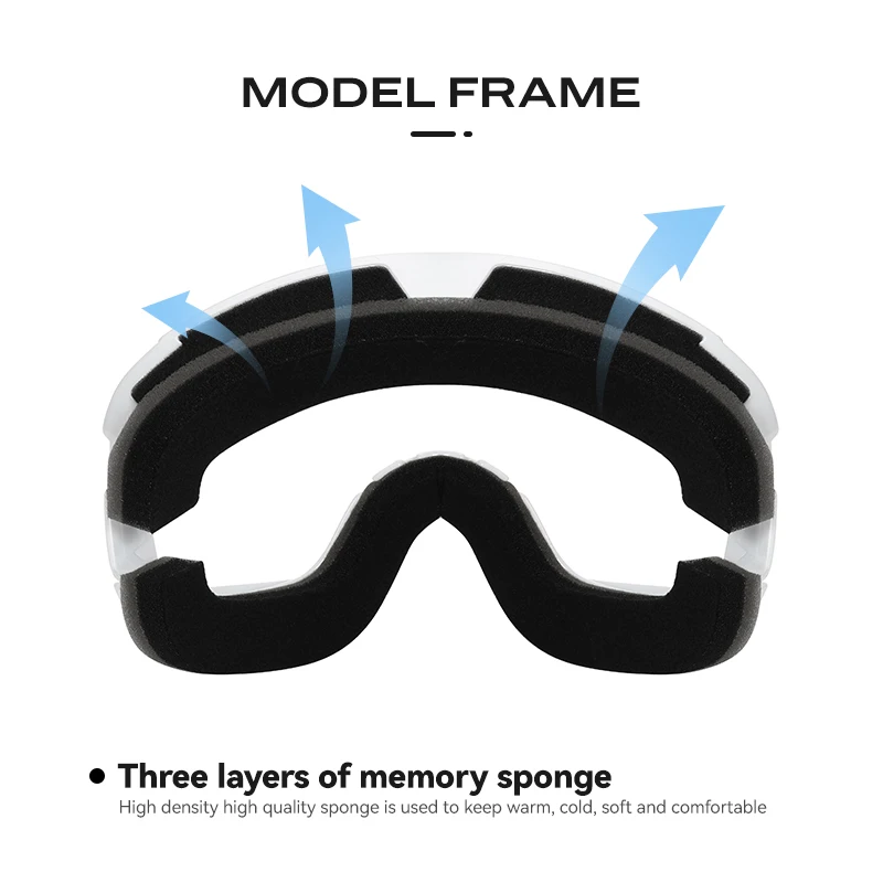 Double Layers Anti-fog Ski Goggles Snowmobile Ski Mask Skiing Glasses Men Women Snow Googles Snowboard Sunglasses free Case 3
