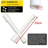NO LOGO CC Spare Handle jump rope DIY part accessories 15cm length 1 pair handles with clamps 5mm 6mm suitable PVC speed rope 2