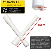 Spare Handle jump rope DIY part accessories 15cm length 1 pair handles with clamps 5mm 6mm suitable PVC speed rope 1