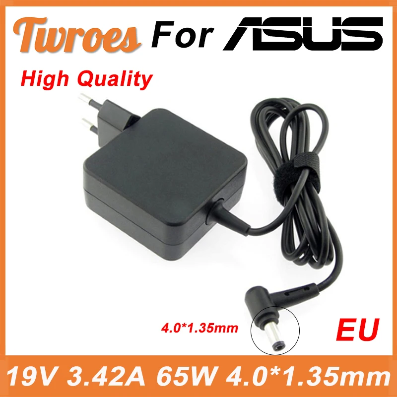 

Laptop Adapter 19V 3.42A 65W 4.0*1.35mm EU Plug Power Charger For Asus Zenbook UX32VD UX305CA ux31a x201e ux305f s200e ADP-65DW