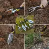 Garden Tool Hand Trowel,Rake,Cultivator,Weeder Tools With Ergonomic Handle,Garden Lawn Farmland Transplant Gardening Bonsai Tool 5