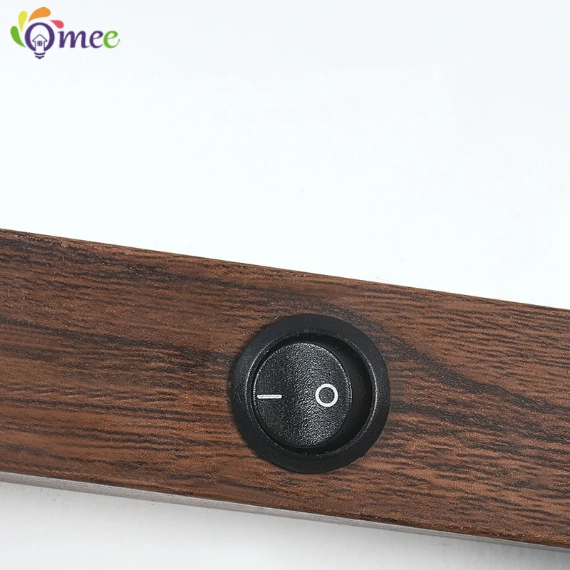 Light Luxury Modern Wood Decorative Wall Lamp Personalized Corridor Parlor Study Bedroom Bedside LED Lighting Fixtures Mirror La