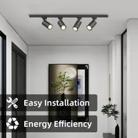 GU10 LED Track Lights Rail Spot Lighting for Living Room Kitchen Bedroom Lamp Spotlight Led Ceiling Lamps Fixture Track Light 1