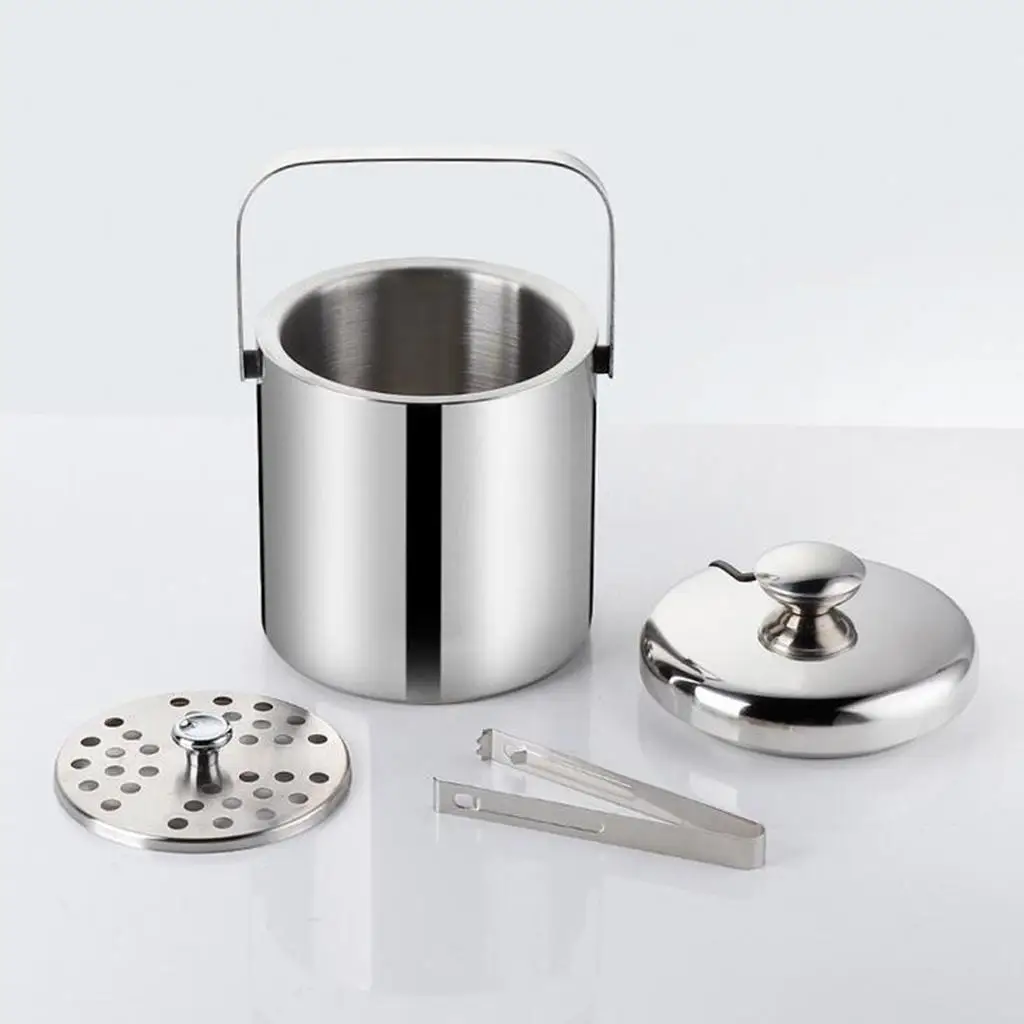 Stainless Steel Ice Bucket with Lid And Wine,ice bucket