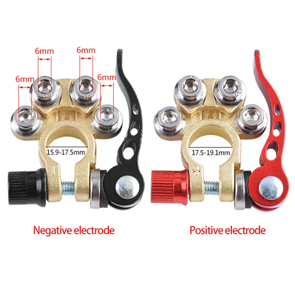 Battery Terminal Connector Top Post Positive Negative Heavy Duty Universal Lot E