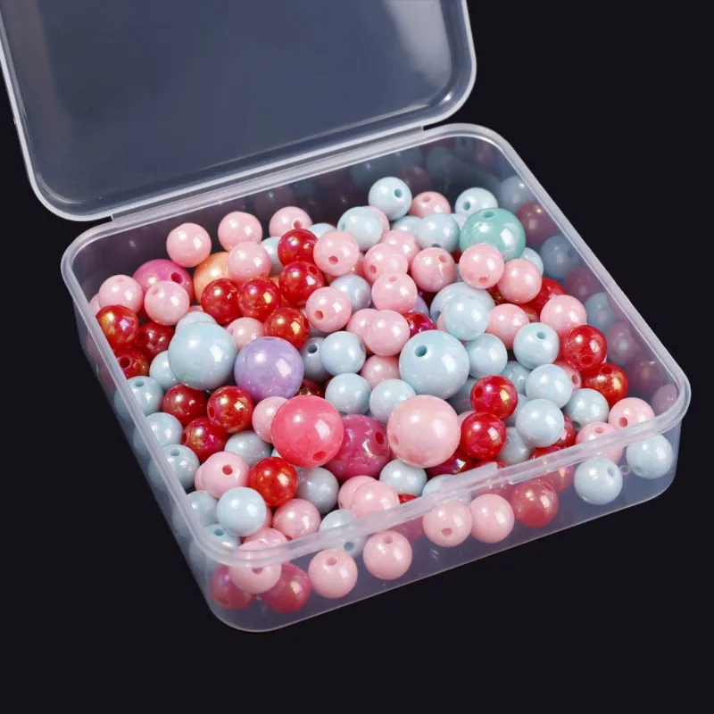 20/1x Plastic Containers Clear Box With Hinged Lid For Small Items Crafts Jewelry Tabletop Storage Accessories_voghion.com