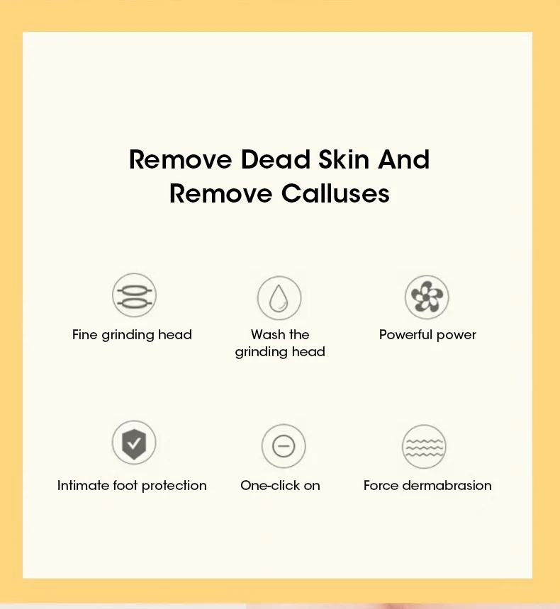 Description Picture 3 of itemElectric Foot Grinder Automatic Foot Callus Rubbing Pedicure Dead Skin Callus Remover for Foot Rechargeable Foot Beauty Machine
