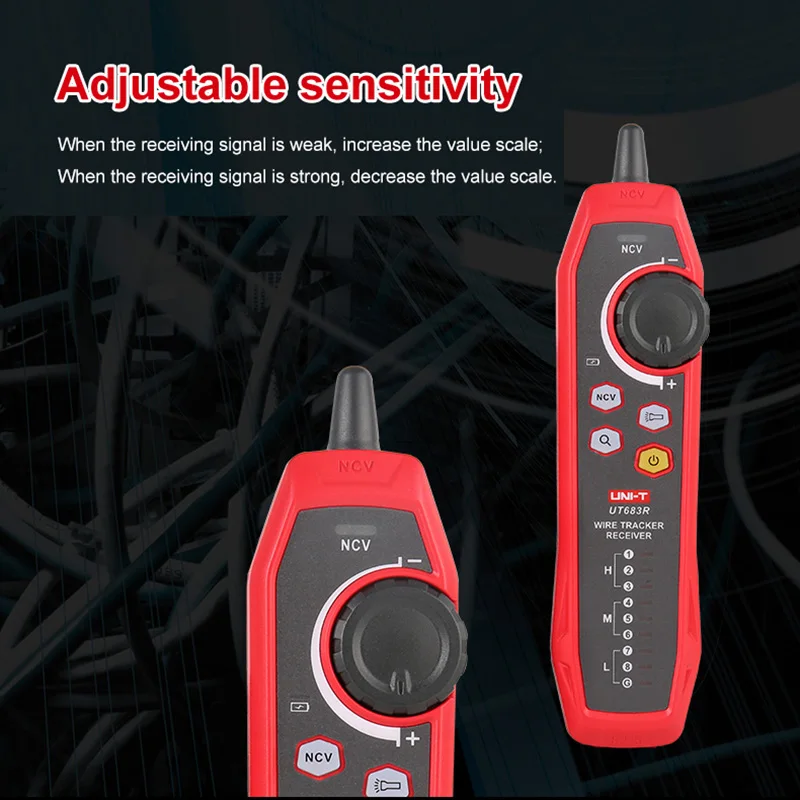 UNI-T UT683KIT Lan Tester Network Wire Tracer Cable Tracker RJ45 RJ11 Telephone Line Finder Repairing Networking Tool 2