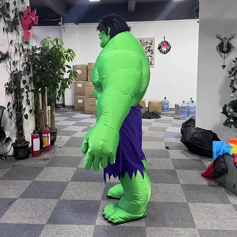 220cm Huge Inflatable Hulk Green Giant Green man Cartoon character Mascot Costume Fancy Dress Party Advertising Ceremony props 5
