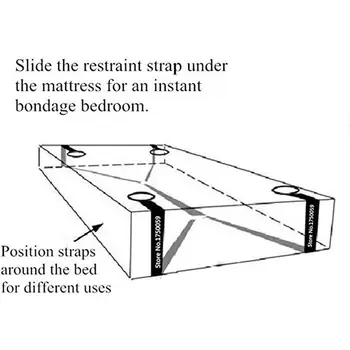 Handcuffs Bondage Set Under Bed BDSM Bondage Restraint Strap System Adults Wrists & Ankle Cuffs Sex Toys For Woman Couples Slave 3