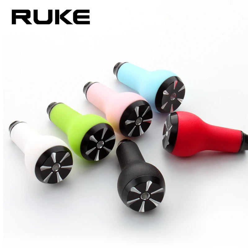 Ruke 1pc 낚시 릴 TPE 손잡이 베이트 캐스팅 스피닝 릴 핸들 손잡이 2pcs 베어링 포함 Shima/Dai 유형 용 DIY 릴 액세서리