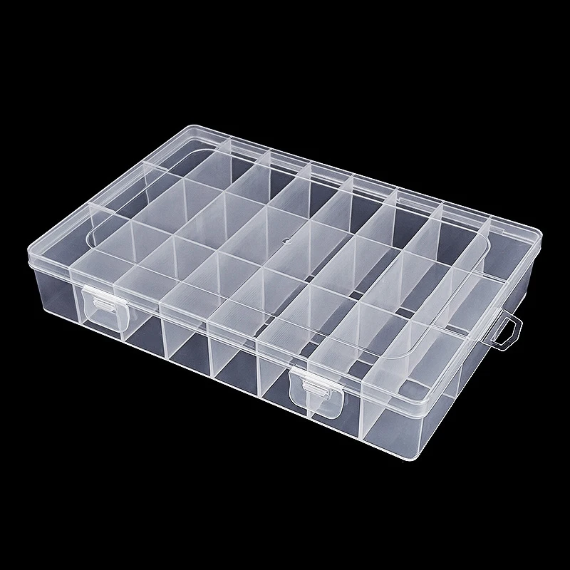 5 Scatole Portaoggetti In Plastica Trasparente Con 15 Scomparti Regolabili, Per Esche Da Pesca, Ami, Gioielli, Perline E Accessori