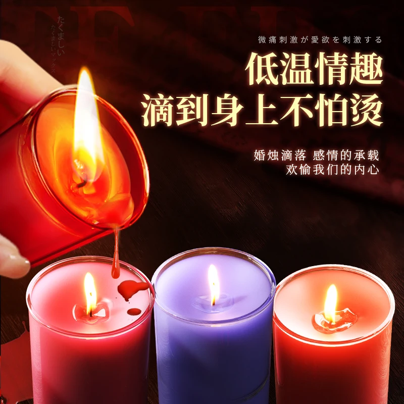 Sex toys, couples share bed, love tools, adults play low temperature candles sm props, men and women have sex