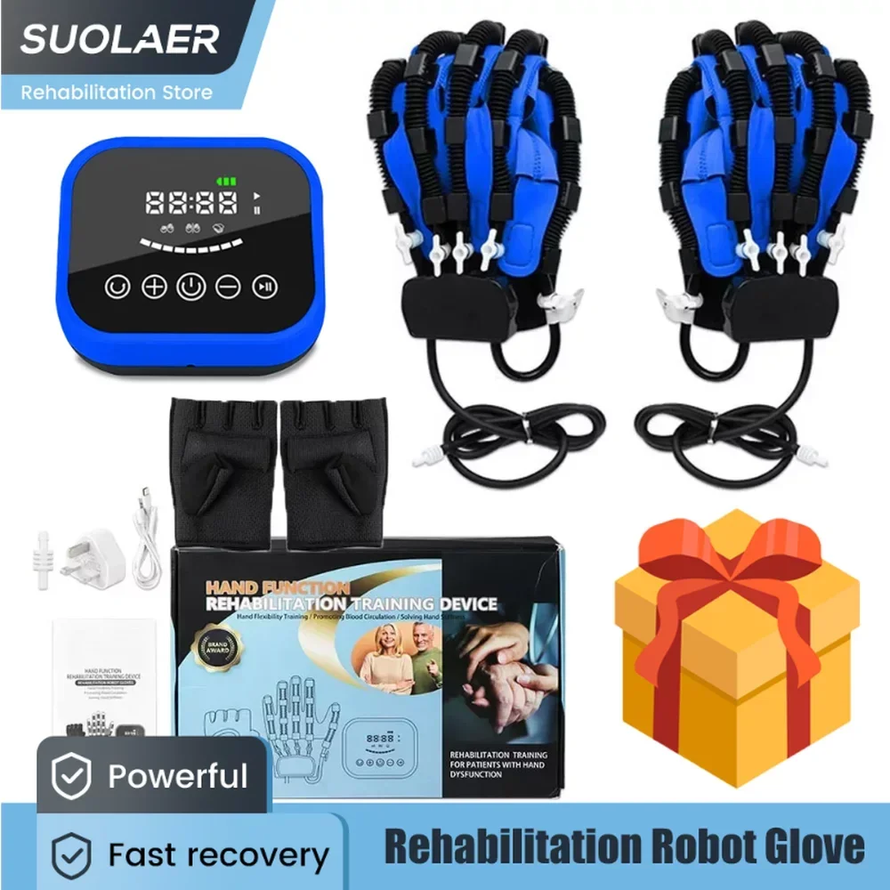 

Rehabilitation Exercise Equipment Hand Training Hemiplegia Robot Gloves Stroke Recovery Tool Right&Left Side Finger Strengthener