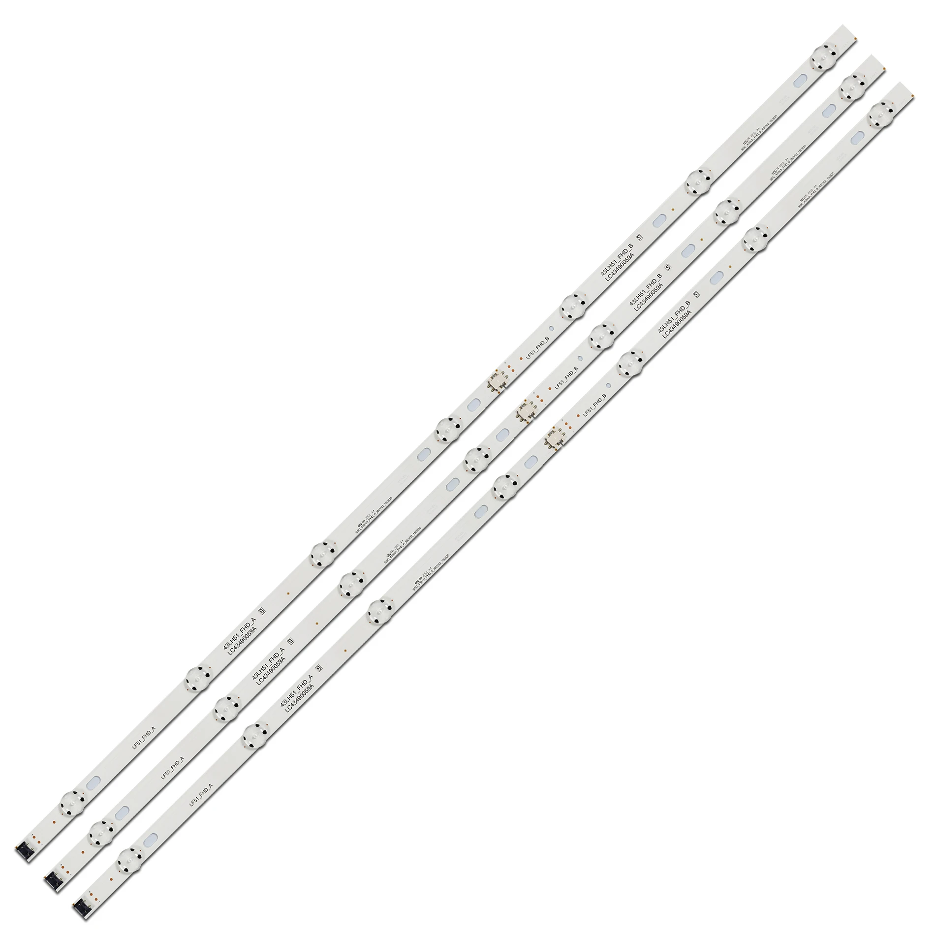 3pcs LED Strip For 43UM7000PLA 43UJ6050 43LJ550T 43LJ550M3 43LJ550M 43UJ657V LC43490064A LC43490057A EAV63673004 43UJ65_UHD_L