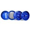 40mm 4 Layers Tobacco Herbal Grinder 5 Colors Crusher Metal Zinc Aluminum Alloy Cutter Mill Lighting for Spice Smoking 3