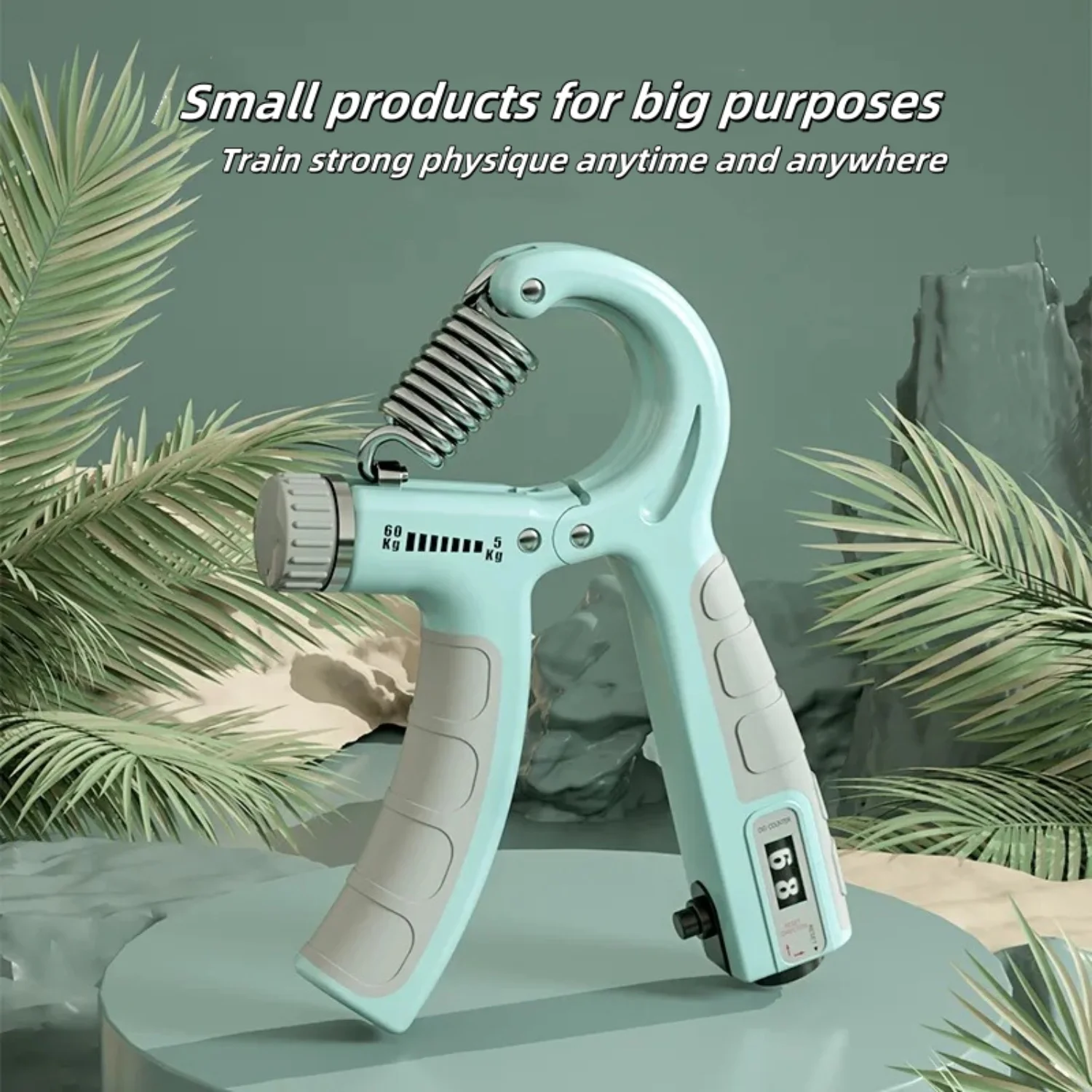 Grip Trainer Hand Squeezer Forearm Strength Trainer Adjustable Resistance Adjustable Reps Hand Grip Trainer for Muscle Building 2