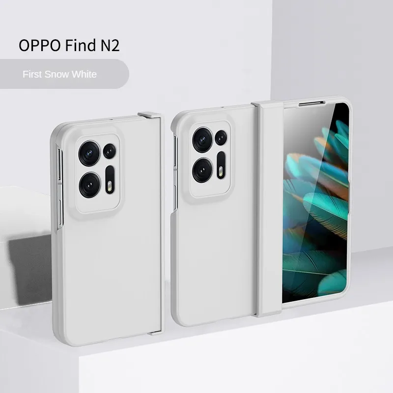For OPPO Find N2 Case Luxury Colorful Ultra Thin Skin Friendly Matte Folding Hingle Shockproof Protection Hard Cover Accessories 3