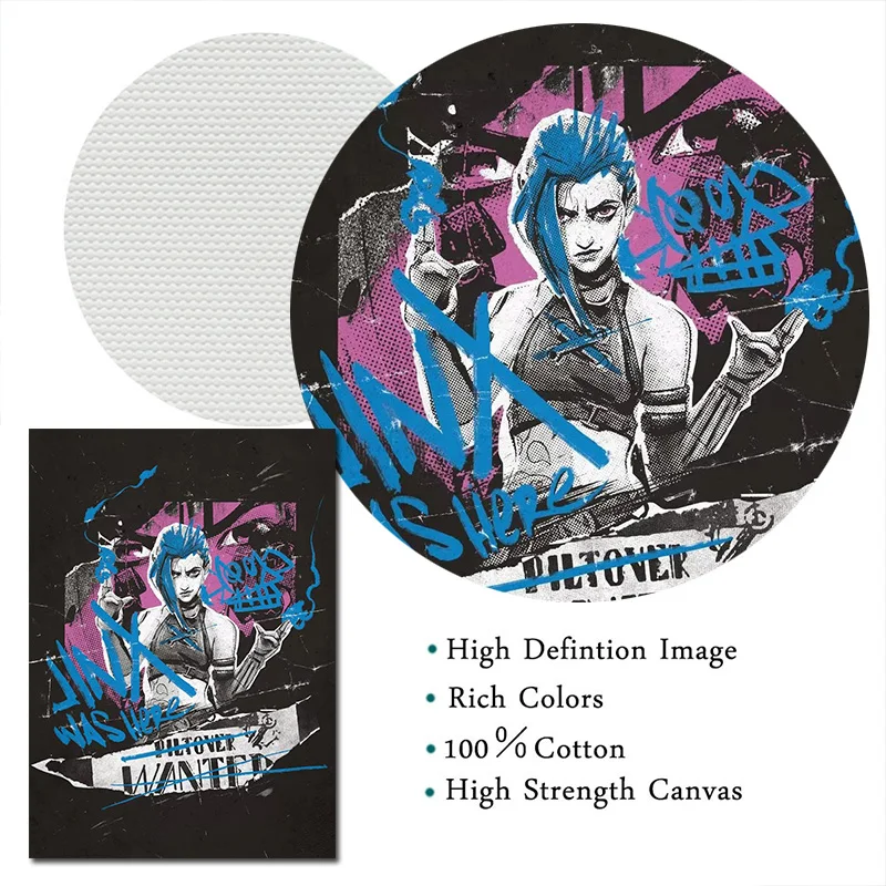 Arcane Season 2 Graffiti Art Canvas Print - Vibrant TV Series Wall Decor