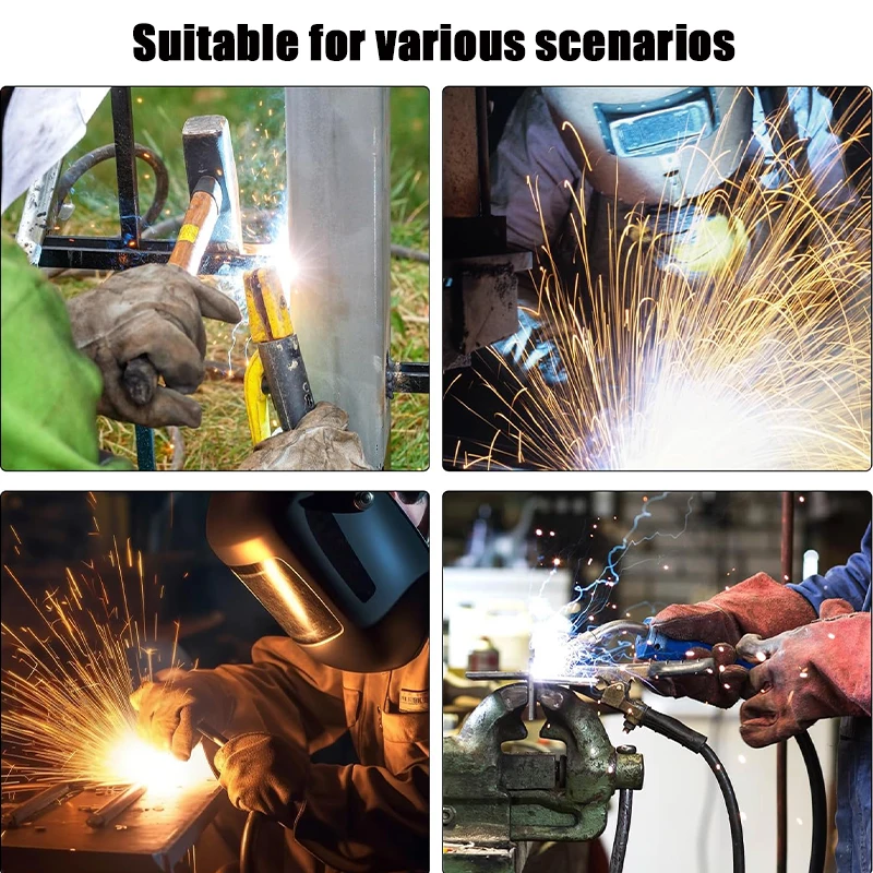 Welding Hammer with Coil Spring Handle for Removing Slag and Welding Slag in Forged Steel Industrial Hammer