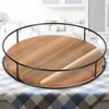 360 Degree Rotating Lazy Susan Turntable Versatile Rotating Storage Rack Round Wooden for Home Kitchen Pantry 5