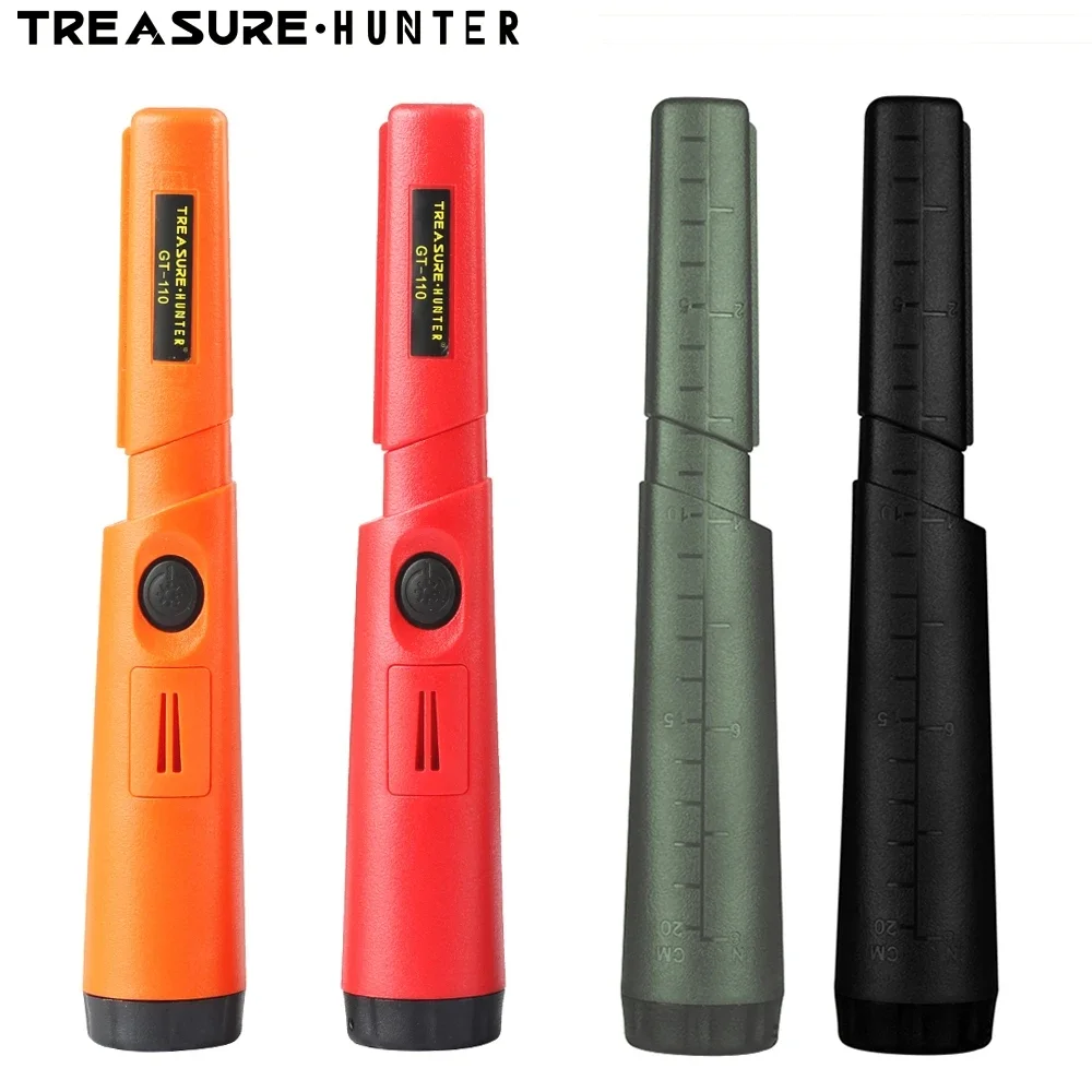 Metal Detector Treasure Hunter GT110 Handheld Metal Detector Pinpointer Pointer Probe Anti-scratch Waterproof 360 Degree Scan