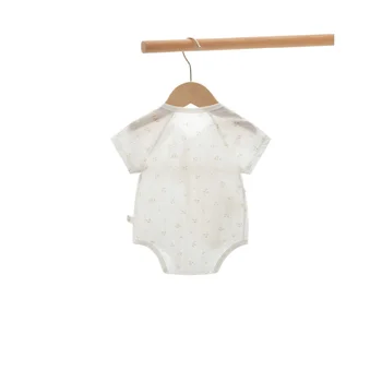 AINIGIELL ملابس أطفال صيفية جديدة لطيفة لحديثي الولادة بأكمام قصيرة بدلة مثلثة 100% قطن للرجال والنساء بدلة أطفال 6