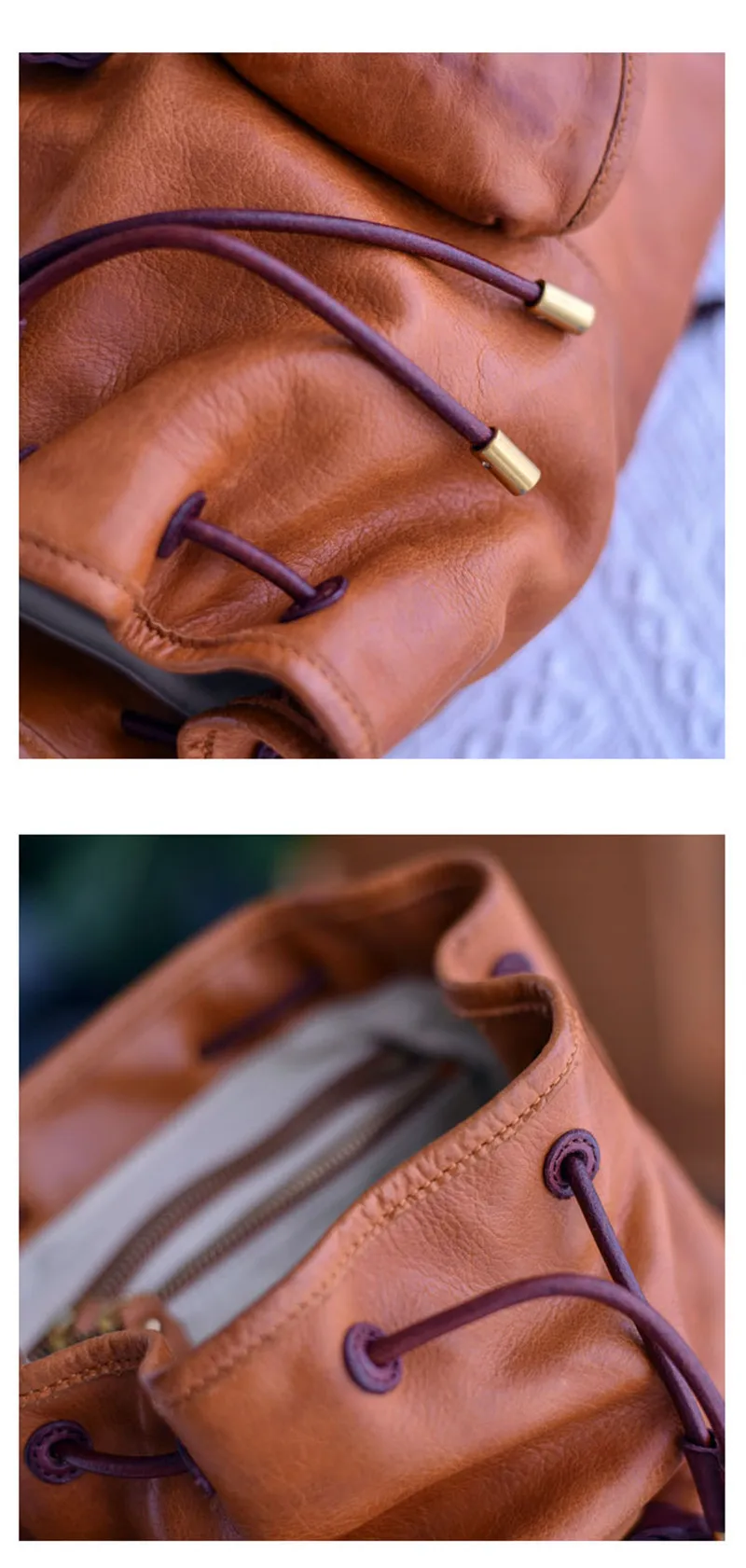 PNDME mode vintage designer echtes leder frauen multi-tasche rucksack echtes rindsleder reise weiche echte rindsleder weibliche bookbag – Detail 28